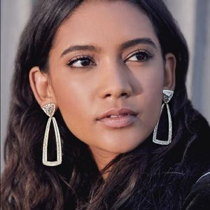 House of Harlow 1960 door knocker earrings